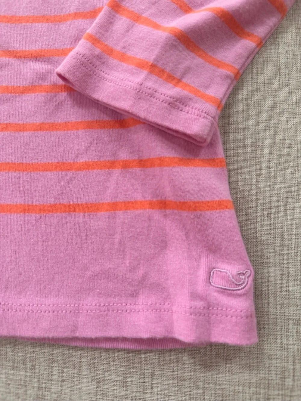 Vineyard Vines Shirt Womens Small pink stripe preppy Breton long sleeve classic - Picture 7 of 7